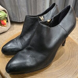 LK Bennett Black Leather Heeled Boots